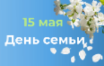 15 мая - День семьи